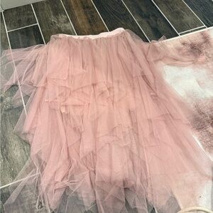 Elegant Pink Tulle Skirt